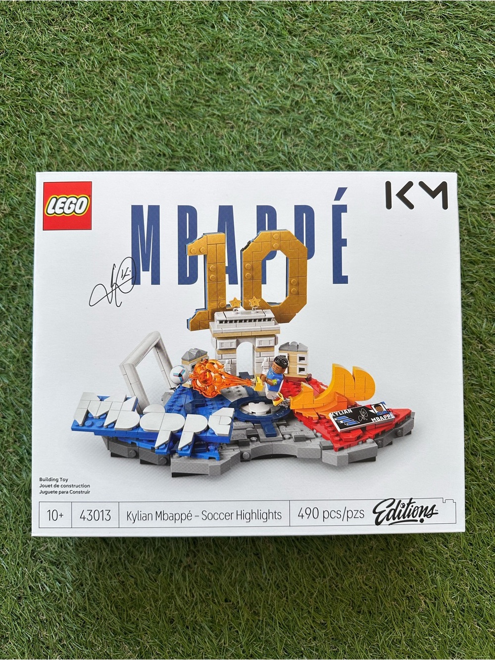 Lego Kylian Mbappé Soccer Highlights Set - White Blue Red Gold World Cup